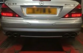 Mercedes at SS Motors In Weybridge Surrey car in workshop image 8